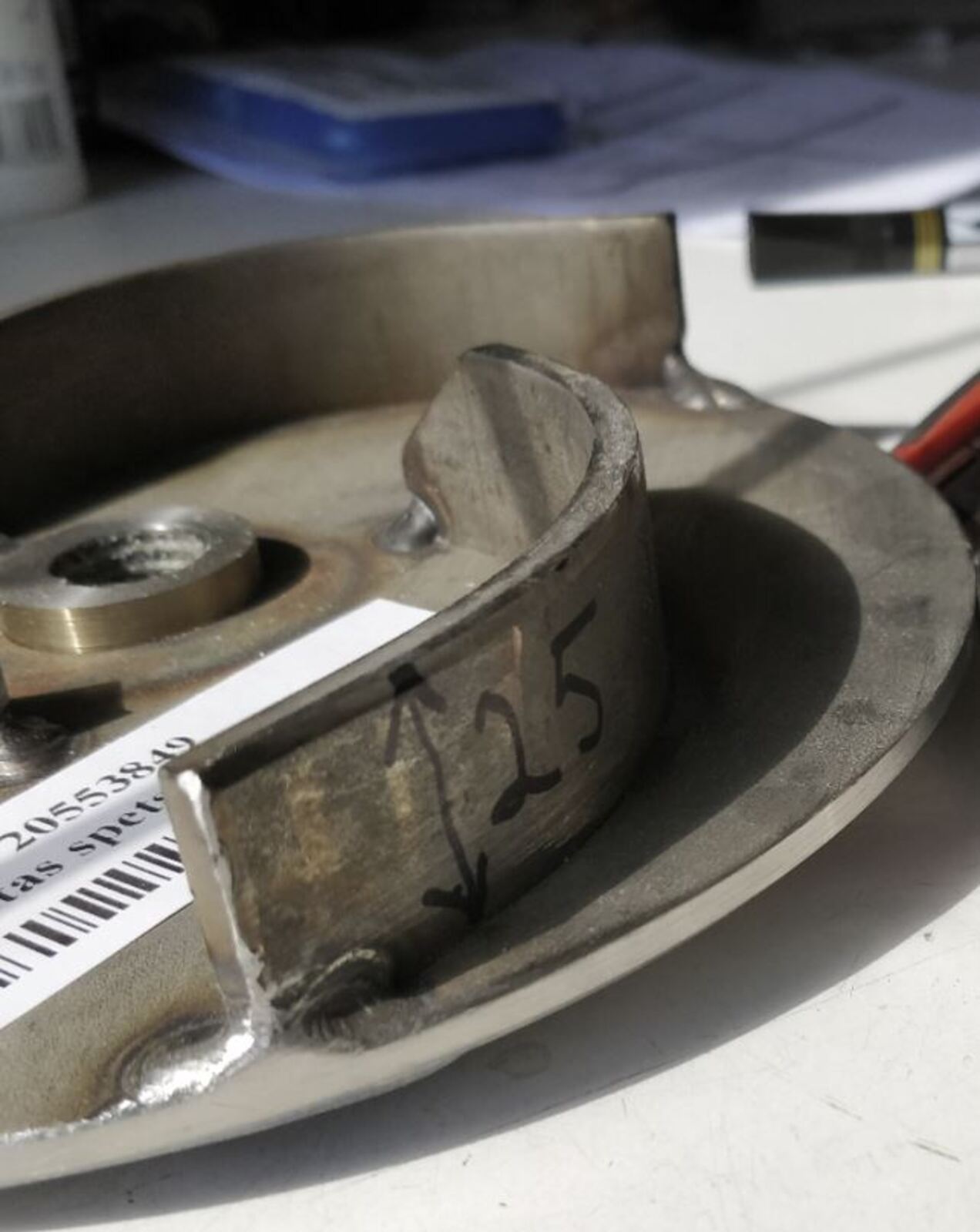 Running wheel spec. for 7.50kW